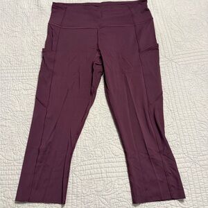 Lululemon Athletica Maroon Leggings